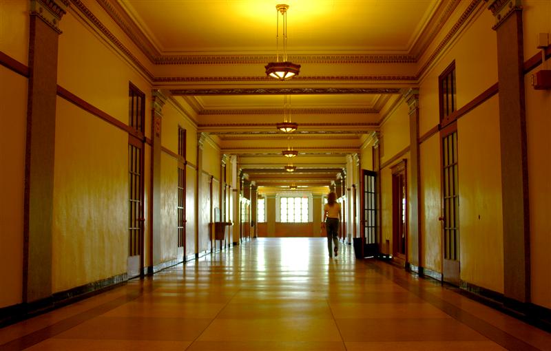 "Don't block up the hall"