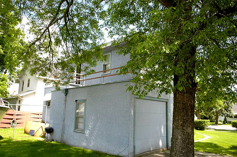 The bedroom window from which Bob could access the garage roof